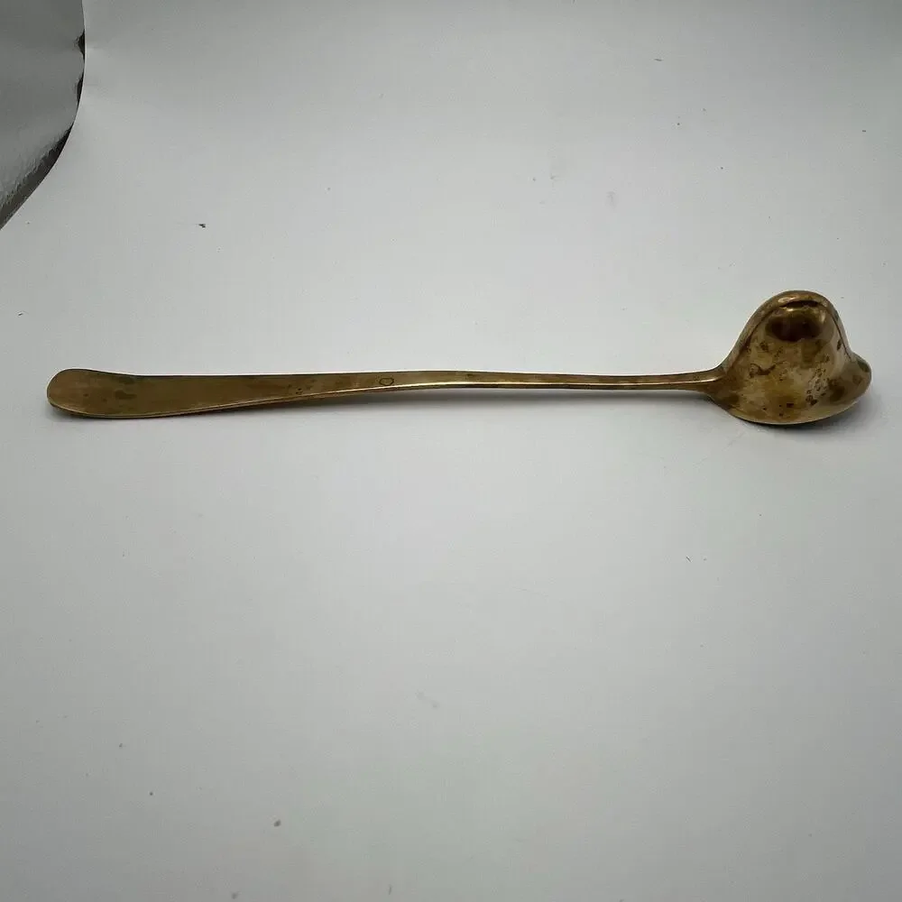 Vintage Solid Brass Candle Snuffer Bell Shape 9” Made In India Cottagecore Decor - Picture 5 of 13